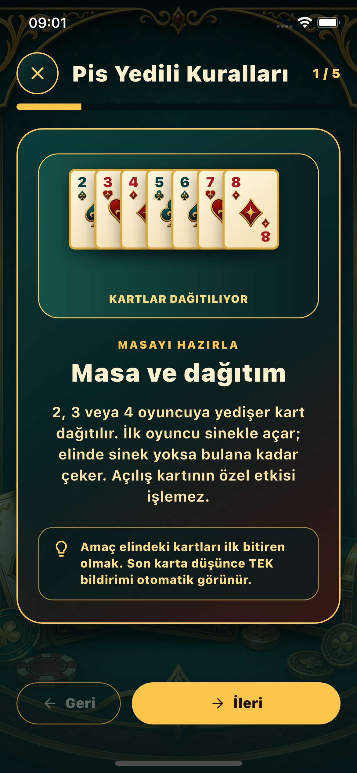 Pis Yedili: Kurallar